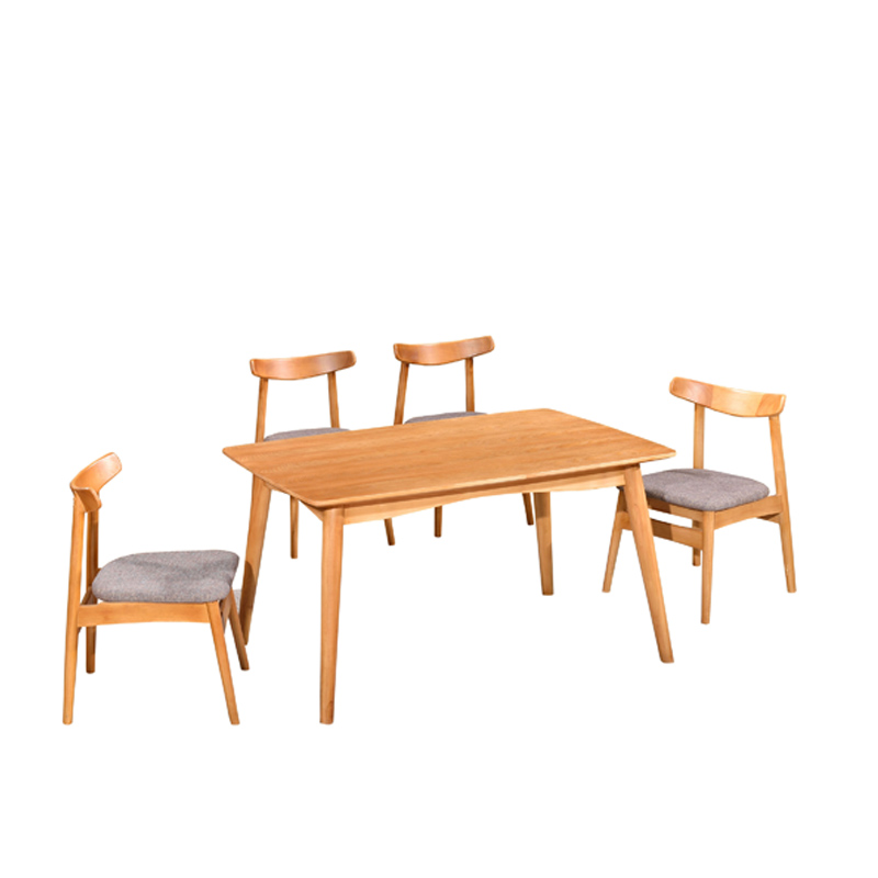 北欧风实木餐椅家用靠背餐桌椅餐厅饭店咖啡厅简约木头椅子 - 成都市